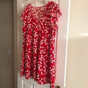 Women’s Red Floral Dress